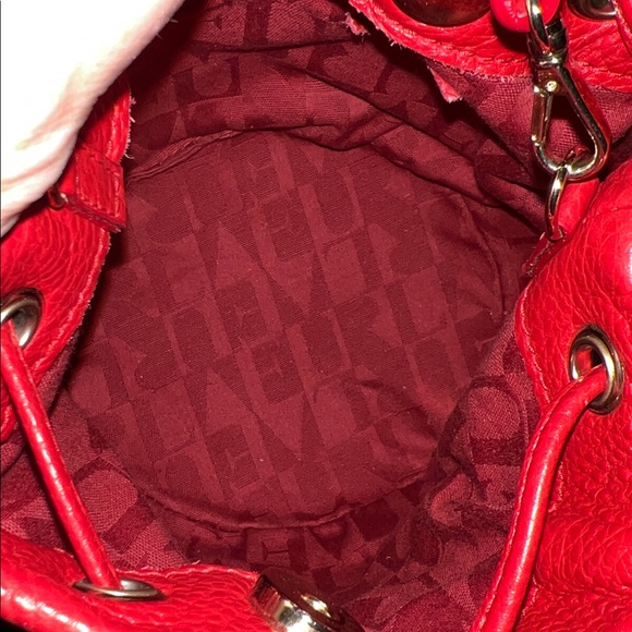 Furla Vibrant Red Leather Crossbody Bag EUC LOOKS NEW!  Beautiful! - Picture 8 of 15